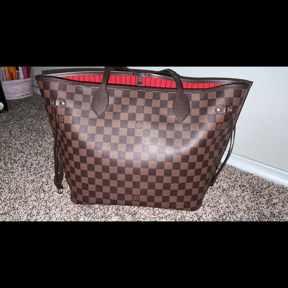 Original LV Never full MM Damier Ebene canvas